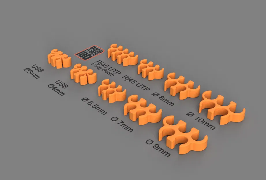 Kẹp Tổ Chức Dây Cáp / Kẹp Dây Cáp - RJ45, USB & Các Kích Cỡ Khác - Image 3