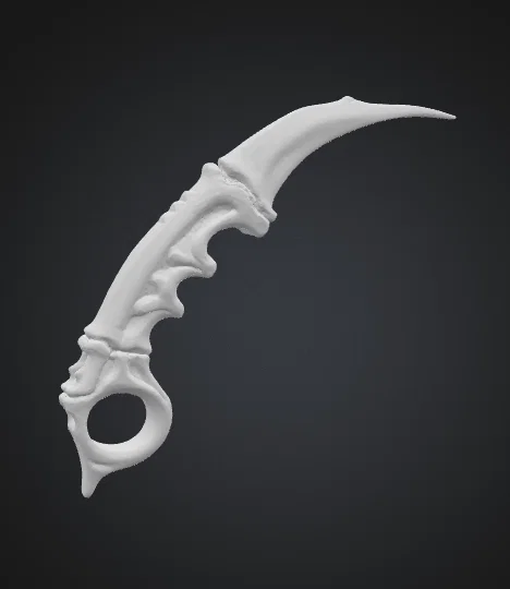 Dao Găm Xương Khủng Long Kiểu Karambit - Image 2