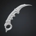 Dao Găm Xương Khủng Long Kiểu Karambit - Thumbnail 2