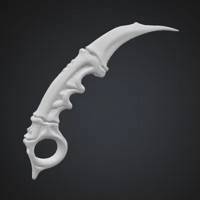 Dao Găm Xương Khủng Long Kiểu Karambit