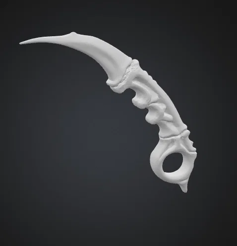 Dao Găm Xương Khủng Long Kiểu Karambit - Image 3