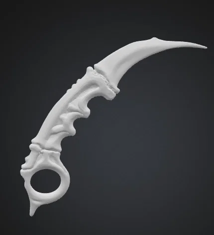 Dao Găm Xương Khủng Long Kiểu Karambit - Image 4