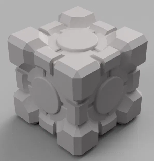 Mô Hình 3D Khối Lập Phương Đồng Hành (Companion Cube) Game Portal - Image 2