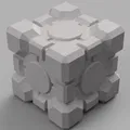 Mô Hình 3D Khối Lập Phương Đồng Hành (Companion Cube) Game Portal - Thumbnail 2