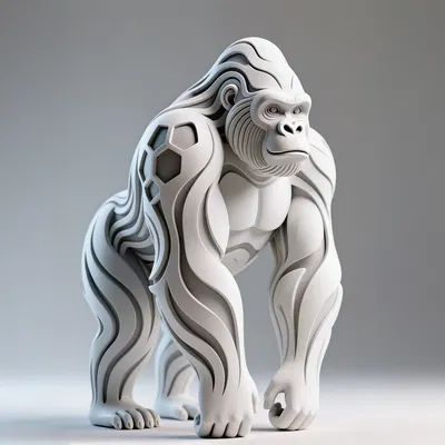 Tượng Khỉ Đầu Vàng Hexa