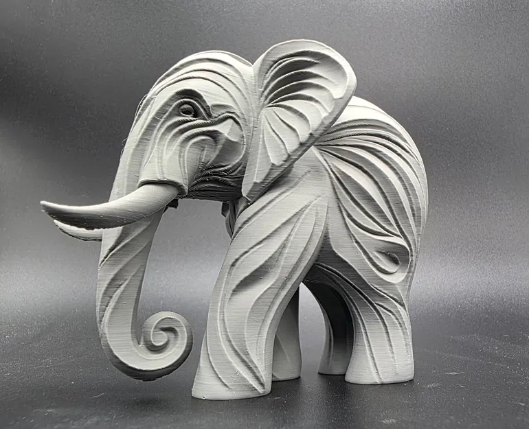 Voi Chạm Khắc Gỗ - Image 1