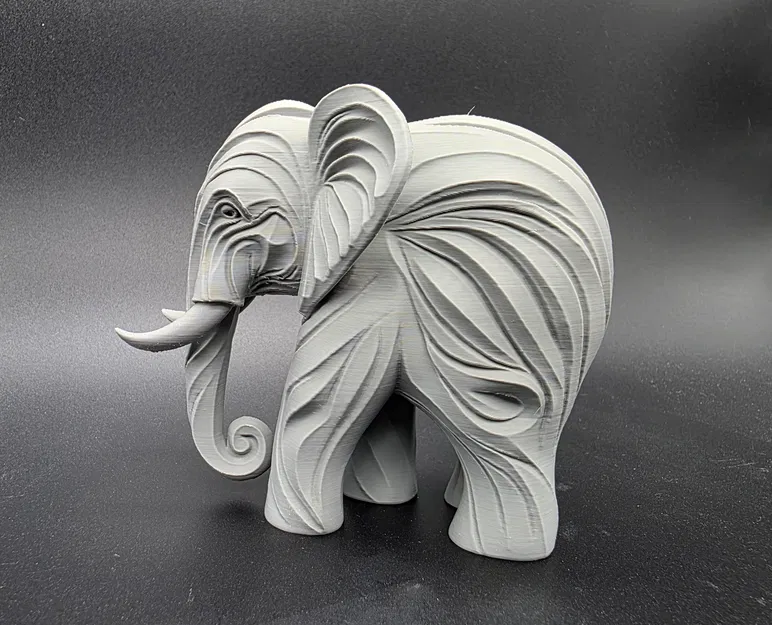 Voi Chạm Khắc Gỗ - Image 4