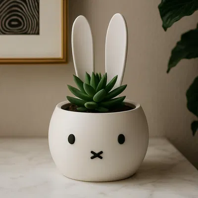 Chậu Cây Phong Cách Miffy Dễ Thương