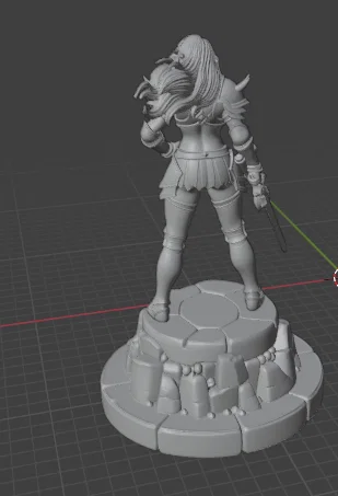 Nữ Chiến Binh Gợi Cảm – Mô Hình Sơn Giả Tưởng - Image 2