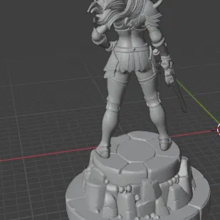 Nữ Chiến Binh Gợi Cảm – Mô Hình Sơn Giả Tưởng