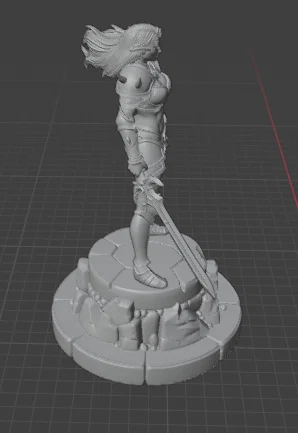 Nữ Chiến Binh Gợi Cảm – Mô Hình Sơn Giả Tưởng - Image 4