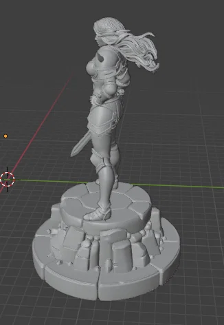 Nữ Chiến Binh Gợi Cảm – Mô Hình Sơn Giả Tưởng - Image 6