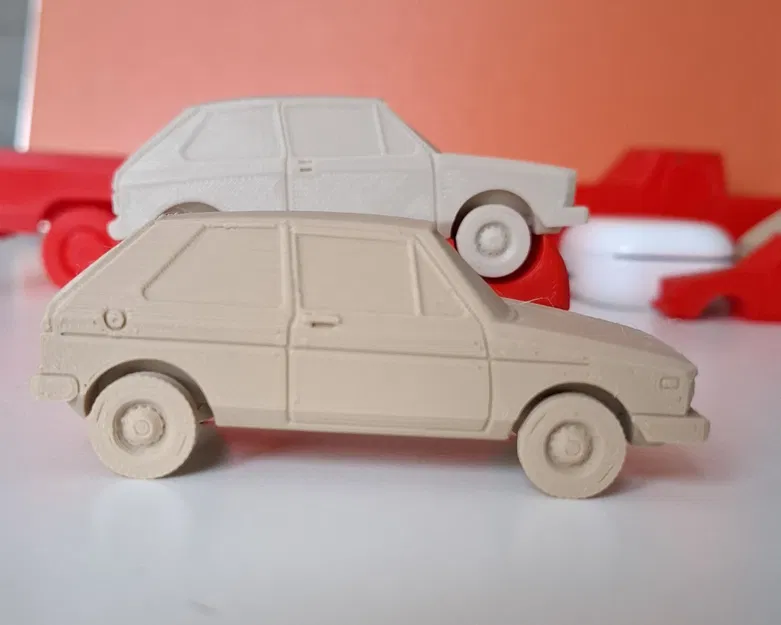 Xe ô tô đồ chơi GOLF MK1 1974 tỉ lệ 1:43 in không cần supports - Image 2