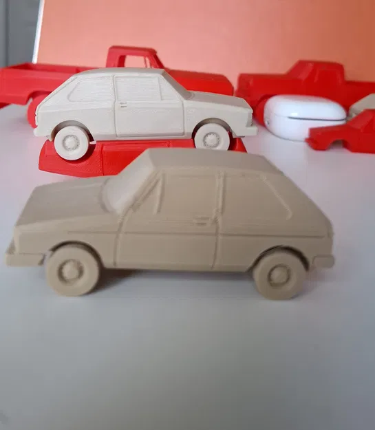 Xe ô tô đồ chơi GOLF MK1 1974 tỉ lệ 1:43 in không cần supports - Image 4