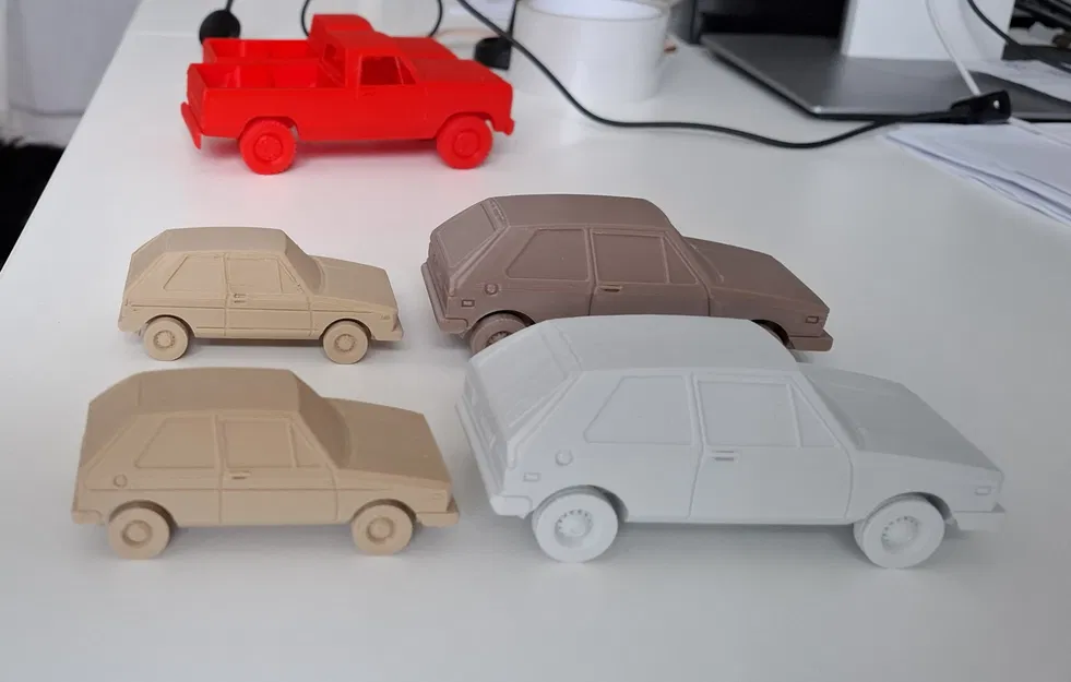 Xe ô tô đồ chơi GOLF MK1 1974 tỉ lệ 1:43 in không cần supports - Image 6