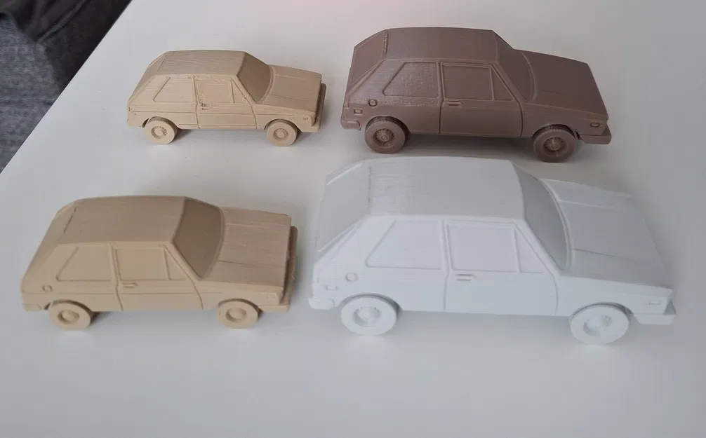 Xe ô tô đồ chơi GOLF MK1 1974 tỉ lệ 1:43 in không cần supports - Image 7