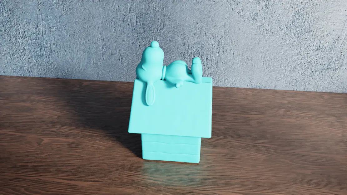 Snoopy Ngồi Trên Nhà Chó – Chú Chó Beagle Thư Thái - Image 2