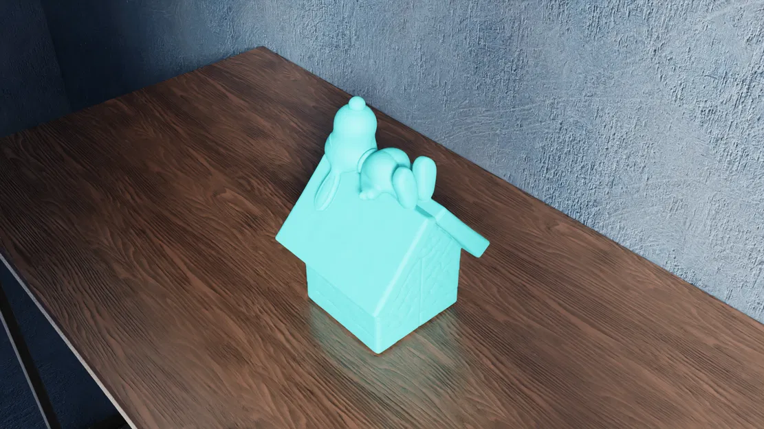 Snoopy Ngồi Trên Nhà Chó – Chú Chó Beagle Thư Thái - Image 4