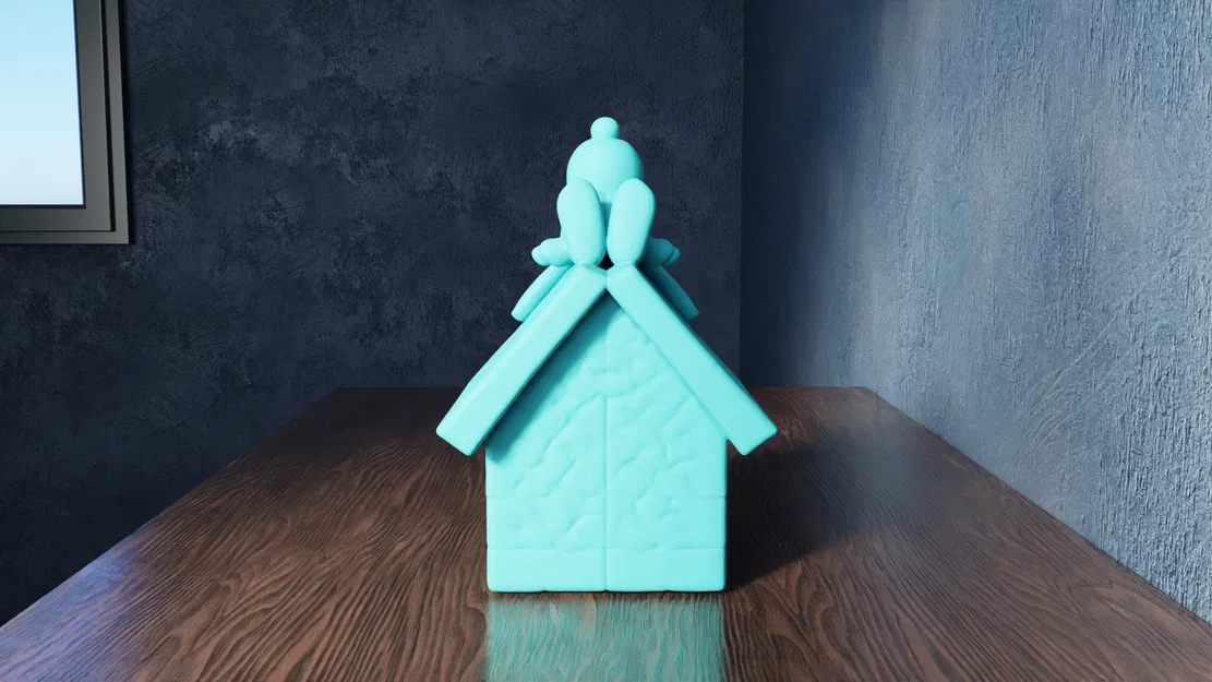 Snoopy Ngồi Trên Nhà Chó – Chú Chó Beagle Thư Thái - Image 5