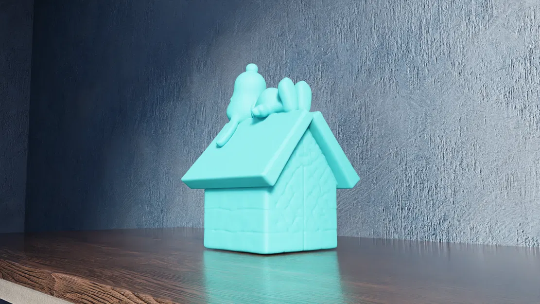 Snoopy Ngồi Trên Nhà Chó – Chú Chó Beagle Thư Thái - Image 6