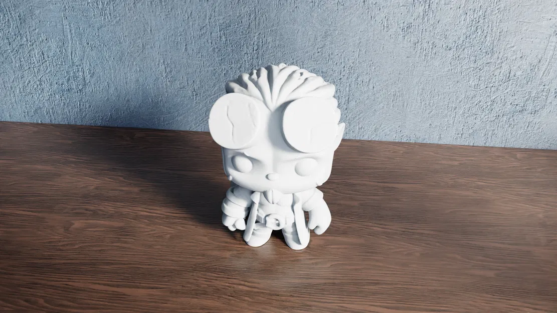 Chibi Hellboy – Mini Demon Hero (Bản In 3D STL) - Image 4