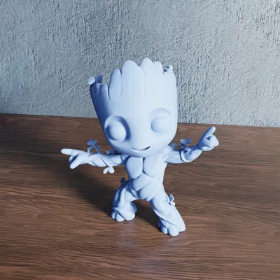 Chibi Baby Groot Hạnh Phúc – Tinh Linh Rừng Xanh Tươi Vui
