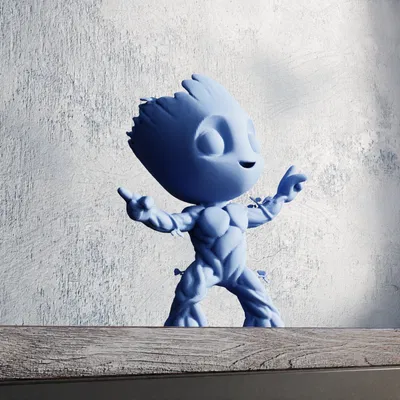 Chibi Baby Groot Hạnh Phúc – Tinh Linh Rừng Xanh Tươi Vui