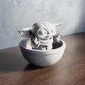 Mô Hình Chibi Baby Yoda - Thumbnail 1