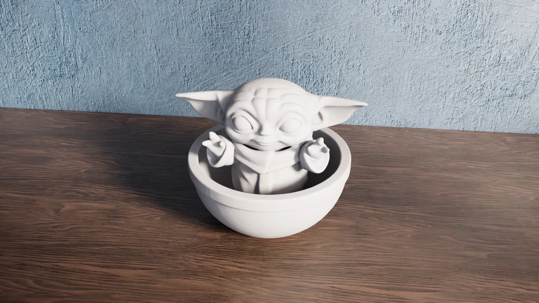 Mô Hình Chibi Baby Yoda - Image 2