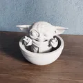 Mô Hình Chibi Baby Yoda - Thumbnail 2