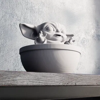 Mô Hình Chibi Baby Yoda