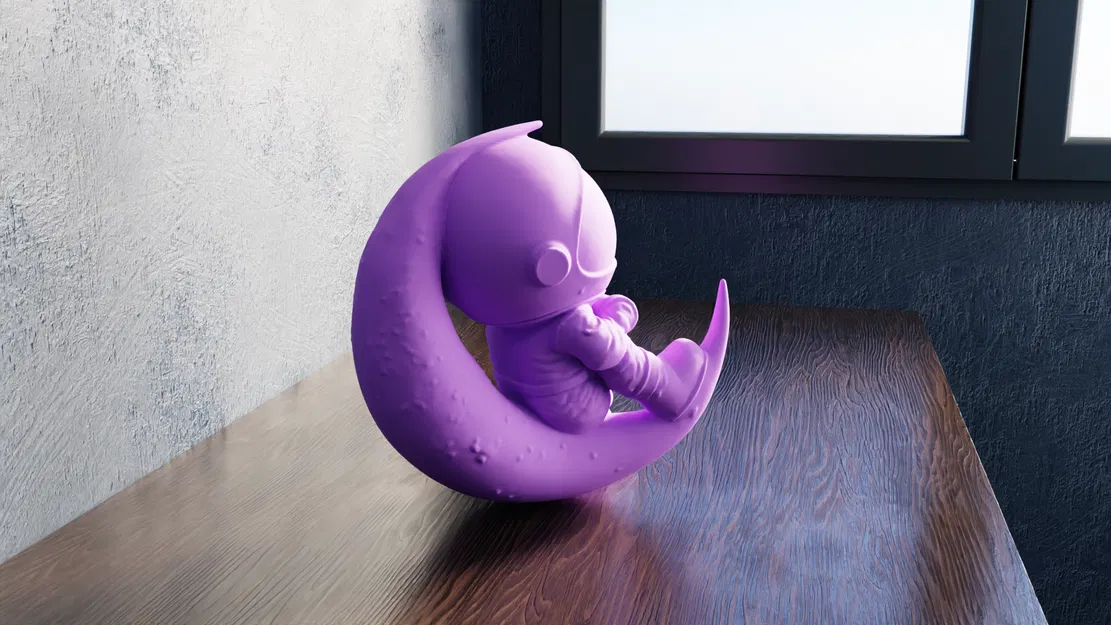 Chibi Phi Hành Gia – Tư Thế Cân Bằng Trên Trăng Lưỡi Liềm - Image 3