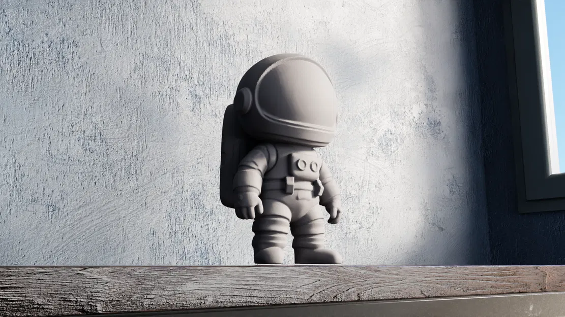 Phi Hành Gia Chibi – Nhà Thám Hiểm Vũ Trụ Cách Điệu Đứng - Image 1