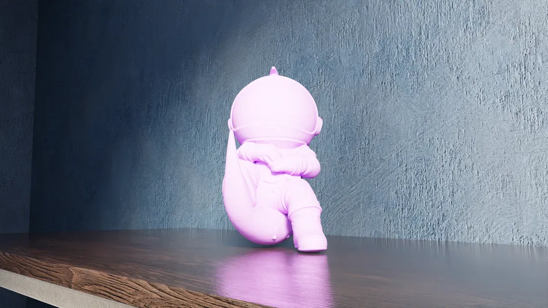 Chibi Phi Hành Gia – Tư Thế Cân Bằng Trên Trăng Lưỡi Liềm - Image 7