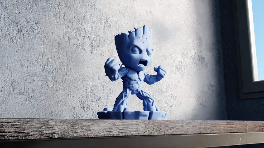 Angry Groot Chibi – Mô hình Marvel Dữ Dằn - Image 1