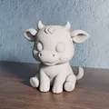 Chibi Cow - Mô hình 3D Dễ thương - Thumbnail 3