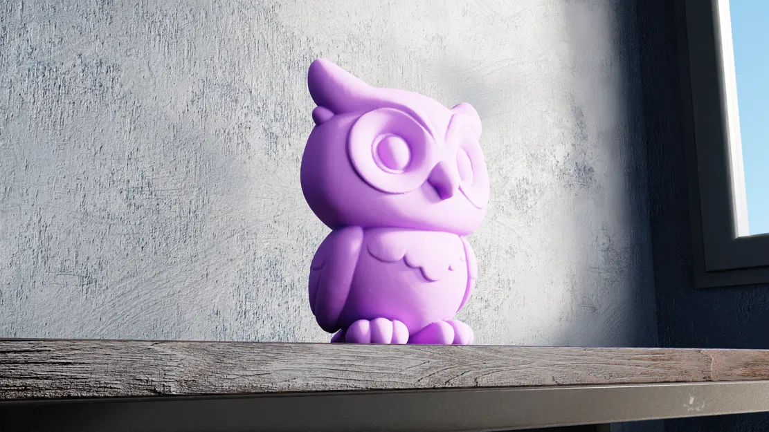Chibi Owl - Mô hình in 3D - Image 1