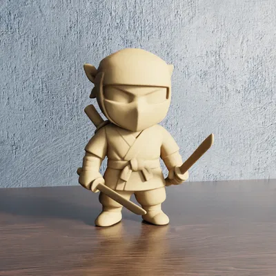 Chibi Ninja - Mô Hình 3D Dễ Thương