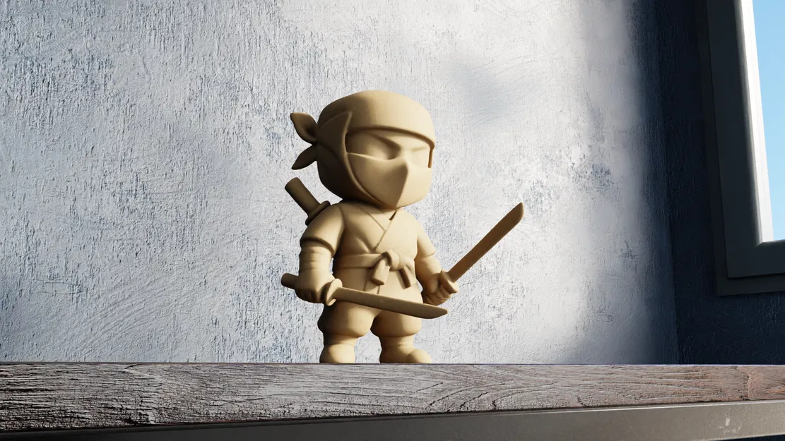 Chibi Ninja - Mô Hình 3D Dễ Thương - Image 2