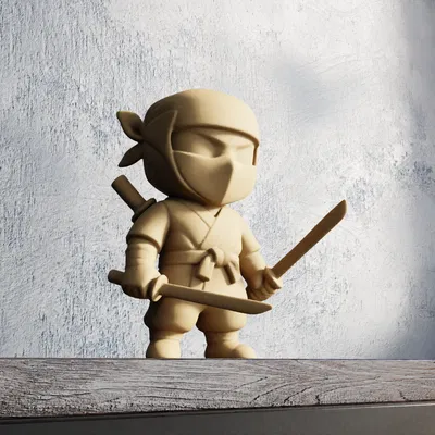Chibi Ninja - Mô Hình 3D Dễ Thương