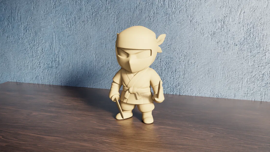 Chibi Ninja - Mô Hình 3D Dễ Thương - Image 3