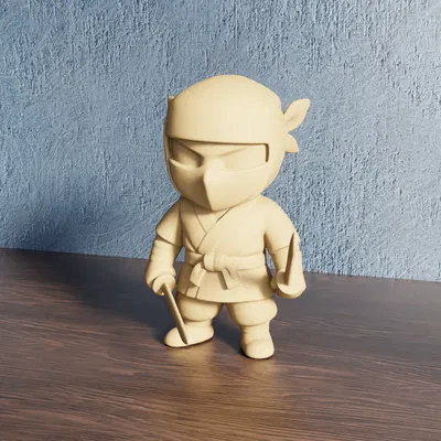 Chibi Ninja - Mô Hình 3D Dễ Thương
