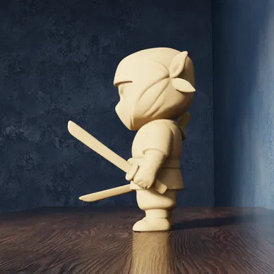 Chibi Ninja - Mô Hình 3D Dễ Thương