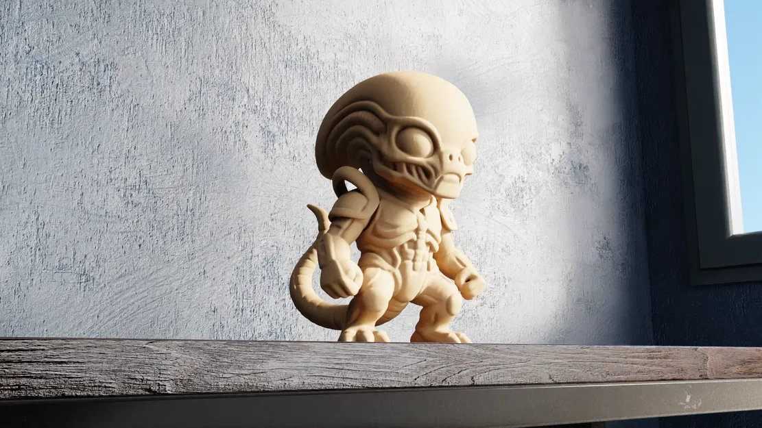 Mô Hình Chibi Xenomorph Dễ Thương - Image 1