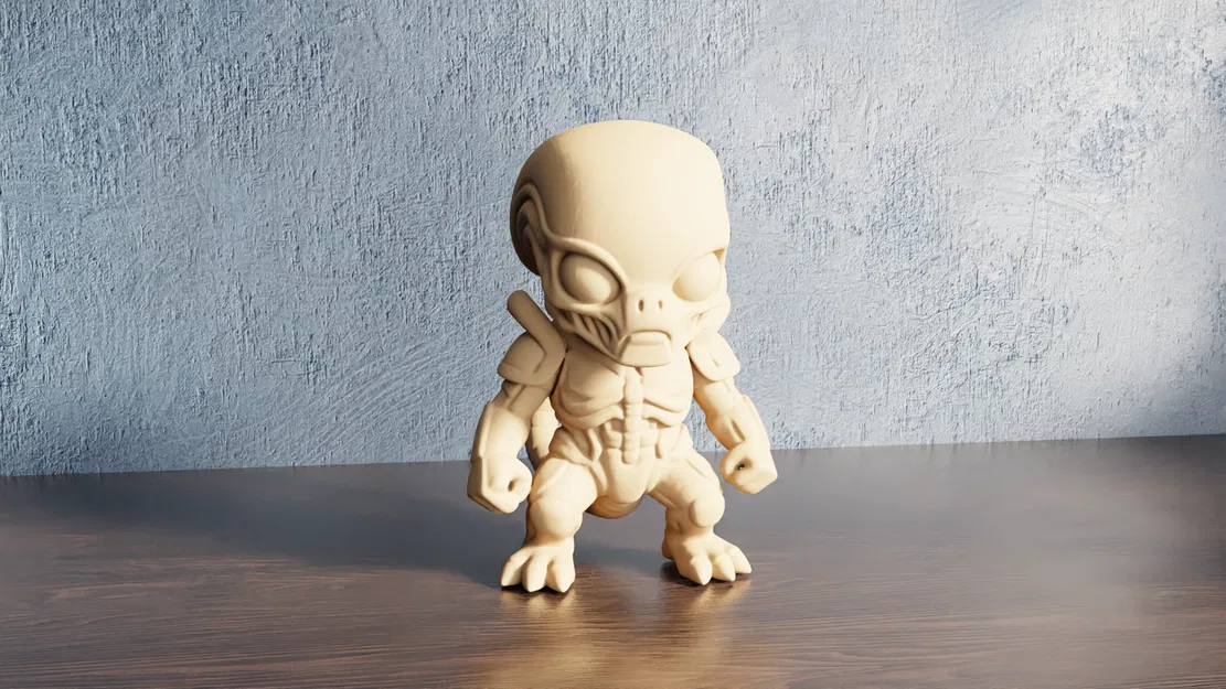 Mô Hình Chibi Xenomorph Dễ Thương - Image 2