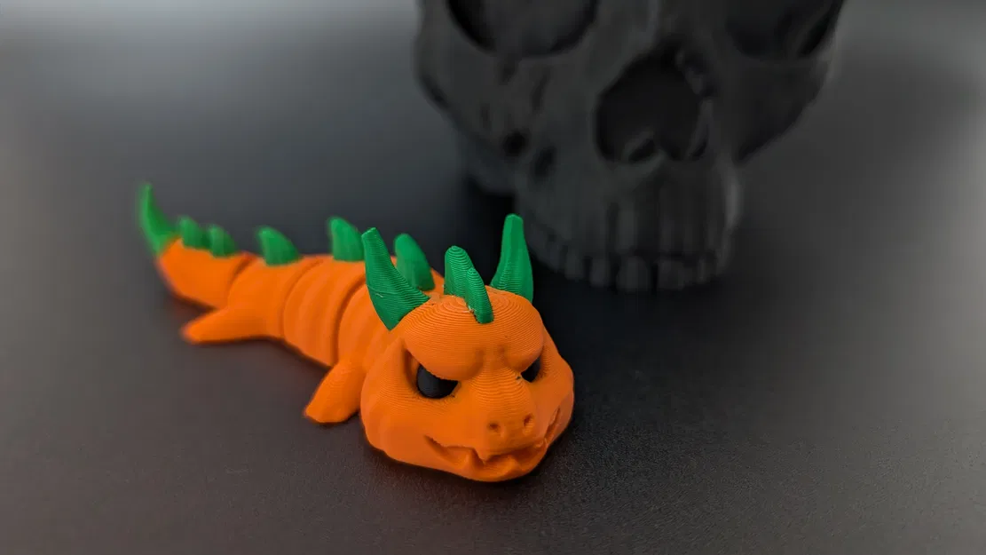 Rồng Bí Ngô - Mô hình Móc khóa Khớp nối - Image 2