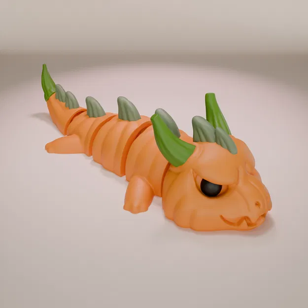 Rồng Bí Ngô - Mô hình Móc khóa Khớp nối - Image 4