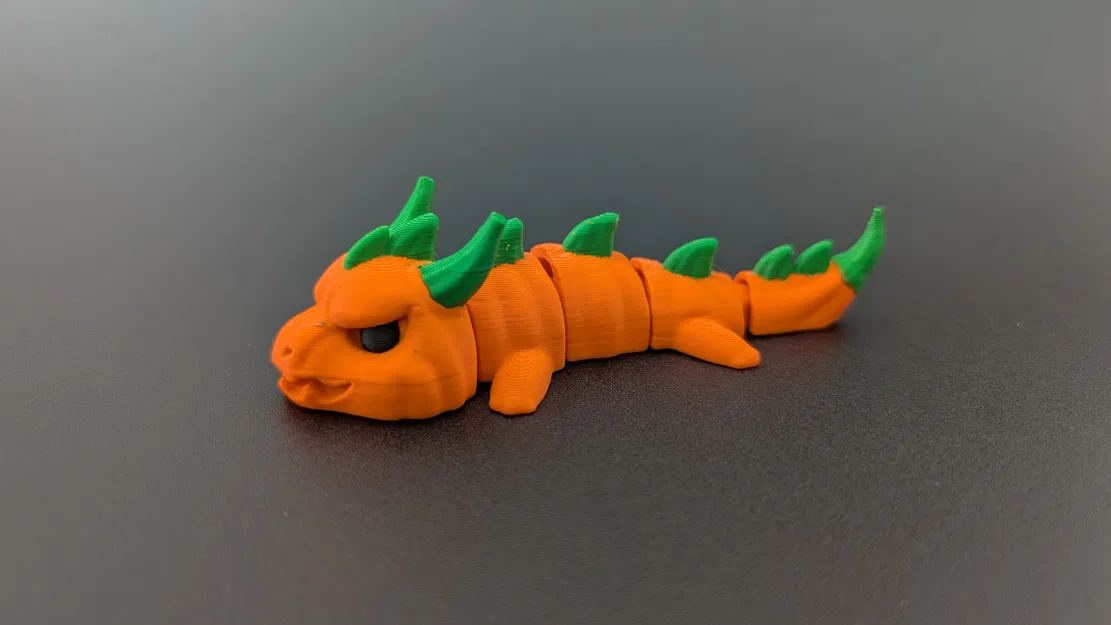 Rồng Bí Ngô - Mô hình Móc khóa Khớp nối - Image 6
