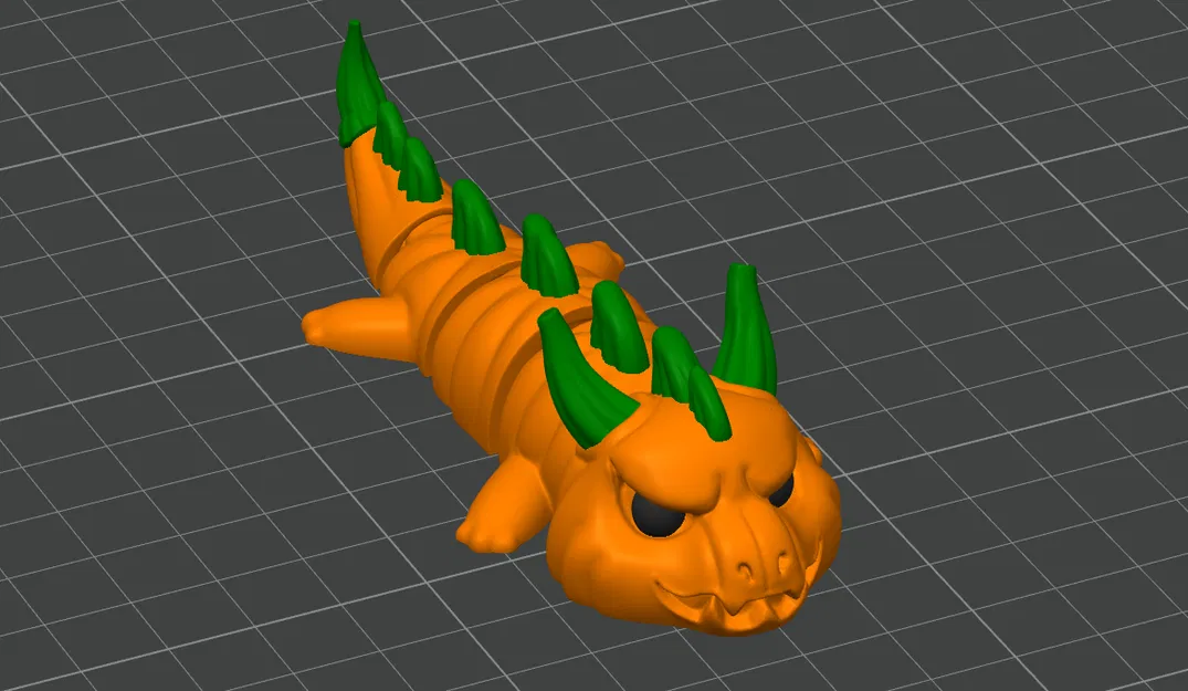 Rồng Bí Ngô - Mô hình Móc khóa Khớp nối - Image 7