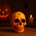 Mô Hình Đầu Lâu Low-Poly Halloween - Thumbnail 1
